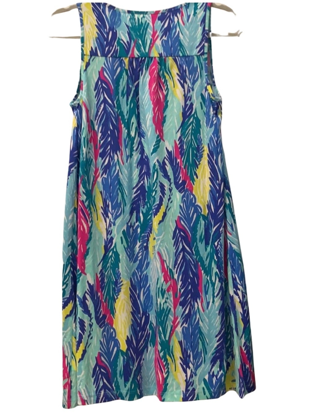 Lilly Pulitzer Blythe Light As a Feather Tank Swing Dress XL Blue Sleeveless - Picture 4 of 6